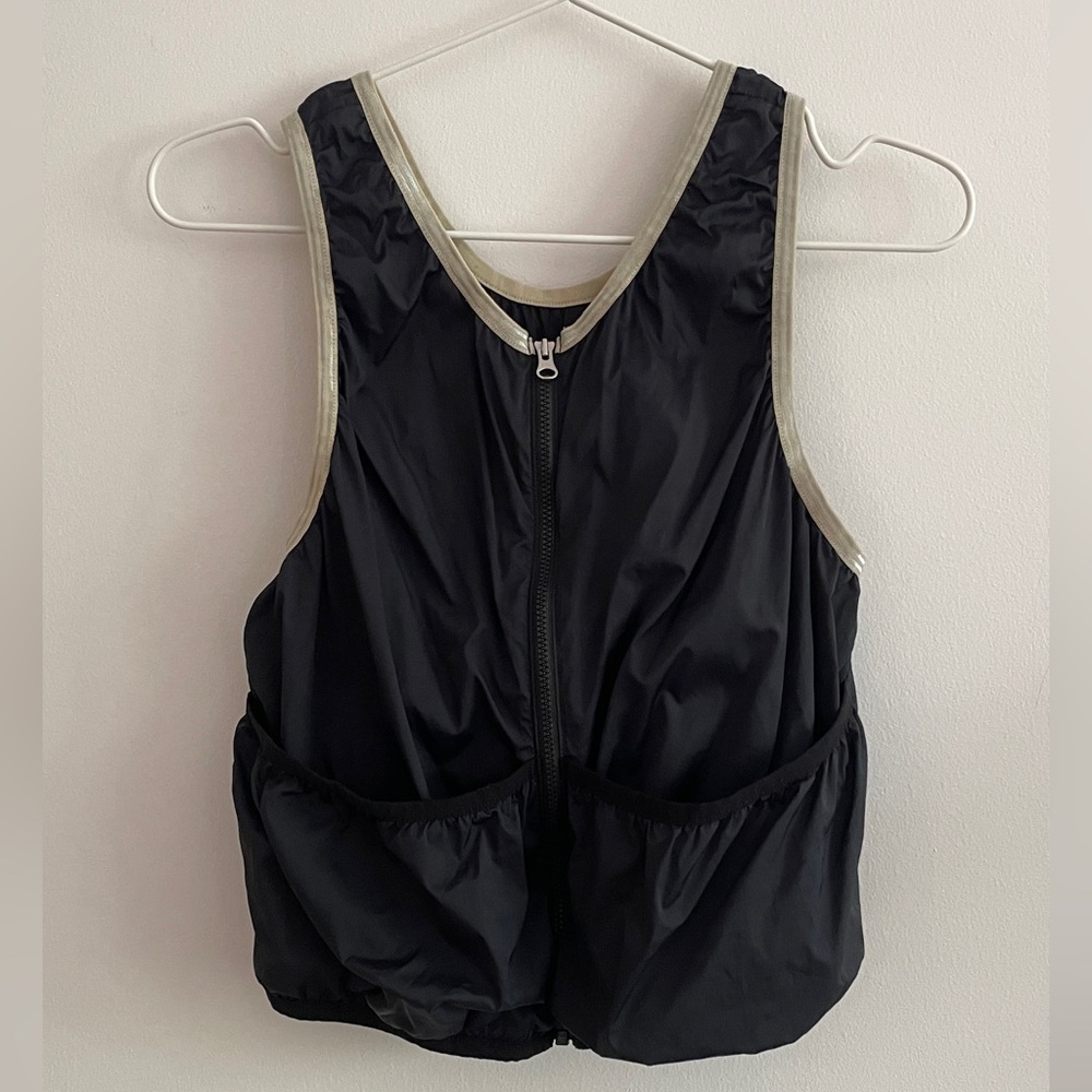 Open YY Nylon Zip-Up Vest
